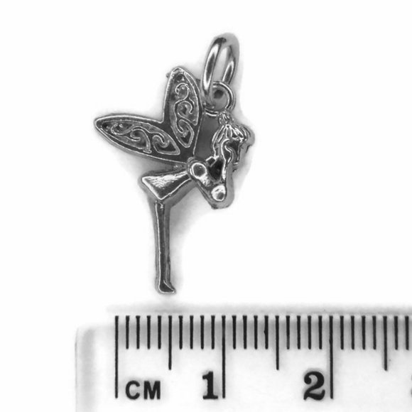Fairy Pendant Charm .925 Sterling Silver - Picture 3 of 6